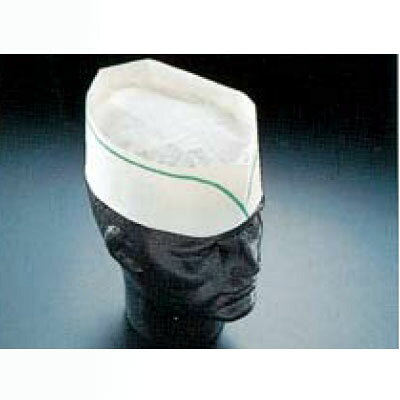 帽子 衛生用 フォーレ-ジハット(不織布) メッシュハット 全高85mm GREEN LINE A95004(100枚入) pal//業務用/新品/小物送料対象商品