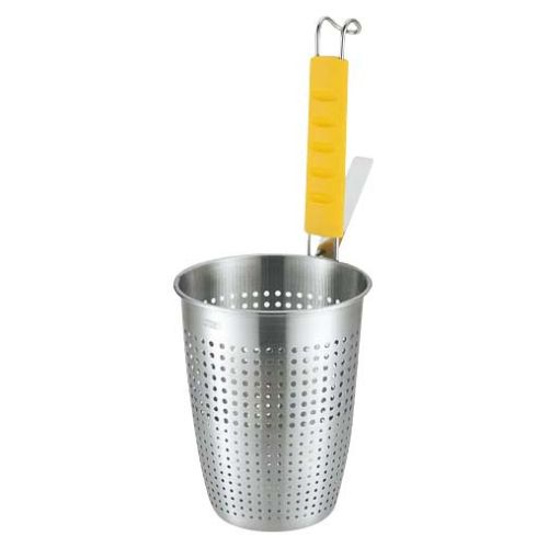 Rakuten - UK 18-8 シリコン柄 カラーハンドルてぼ S イエロー/業務用/新品/小物送料対象商品