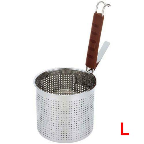 UK 18-8 シリコン柄 パンチング底平煮ざる L/業務用/新品/小物送料対象商品