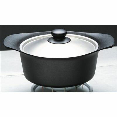 Ih Incompatible - 南部鉄鍋 深型22cm ステンレス蓋付 柳宗理/業務用/新品/小物送料対象商品