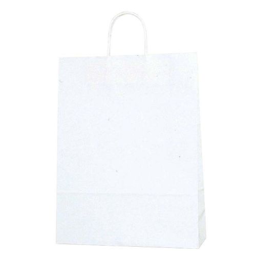 紙袋 【手堤袋 25チャームバッグ 2才(50枚入)晒白無地】 / 320×115×H410 /業務用/新品/小物送料対象商品