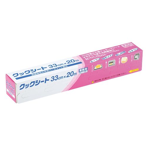 商品情報商品名：プロが選ぶクックシート 33cm×20m(ピンク小箱)メーカー：寸法：33cm×20mお届け数(合計)：1[特記事項]耐熱温度：250℃(20分)材質・素材：パーチメント紙、両面シリコン樹脂加工配送料について【ご注意】画面上の色はブラウザやご使用のパソコンの設定により実物と異なる場合があります。よく検索されるキーワードオーブンシート ベーキングシート クッキングシート 焼き菓子JANコード：4520509005703