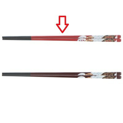 塗箸 面取角塗箸朱御所車 /業務用/新品/小物送料対象商品