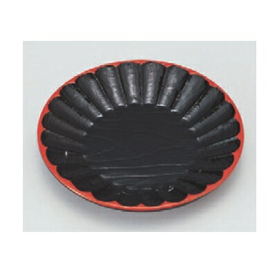菓子皿 菊型菓子皿 黒