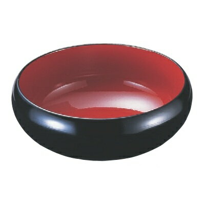 菓子皿 7.5寸寿楽鉢黒内朱 高さ86mm×