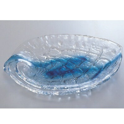 盛皿 あわび盛皿涼一筆尺2寸 幅360 奥行265 高さ50/業務用/新品/小物送料対象商品