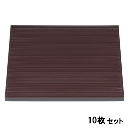 【お得なセット商品】【送料無料】お盆 尺0寸乱筋角盆新溜 NS加工 /業務用/新品