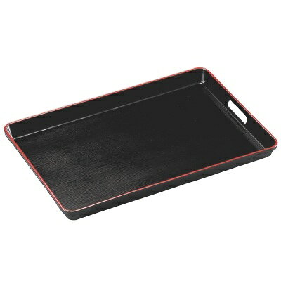 お盆 2尺木目脇取盆黒天朱 NS加工 /業務用/新品/小物送料対象商品