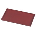 お盆 尺0寸長角布張しるこ盆銀朱 /業務用/新品/小物送料対象商品