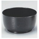 飯碗 割子飯椀黒内朱塗 高さ67 直径:125/業務用/新品/小物送料対象商品