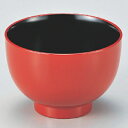 汁椀 なでしこ汁椀朱内黒 漆器 高さ68 直径:98/業務用/新品/小物送料対象商品