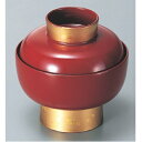 小吸椀 古代椀朱高台帯金箔 漆器 高さ75 直径:113/業務用/新品/小物送料対象商品