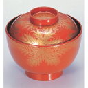 小吸椀 3.8寸仙才椀朱にシダ SH塗 漆器 高さ73 直径:111/業務用/新品/小物送料対象商品