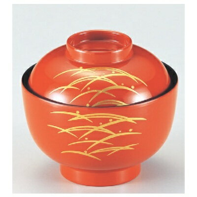 小吸椀 多宝小吸椀朱露草 漆器 高さ65 直径:101/業務用/新品/小物送料対象商品