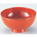 汁椀 4寸平筋汁椀朱 漆器 高さ61 直径:122/業務用/新品/小物送料対象商品