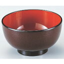 汁椀 4寸雅汁椀溜内朱 漆器 高さ61 直径:117/業務用/新品/小物送料対象商品