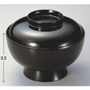丼碗 加賀丼黒内朱 漆器 高さ88 直径:154/業務用/新品/小物送料対象商品(3)