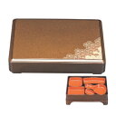 弁当箱 尺3寸徳川箱膳重厚型梨地二色菊(D.X仕切付) 幅395 奥行286 高さ72/業務用/新品/小物送料対象商品(3)