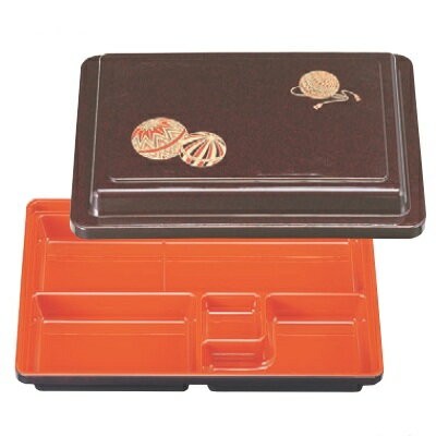 弁当箱 尺0寸長手フレッシュ弁当溜パールまり内朱 幅311 奥行221 高さ71/業務用/新品/小物送料対象商品