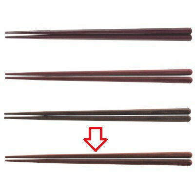 箸 新21cm六角先端角箸ブラウン ホタテ貝抗菌なし ブラウン /業務用/新品/小物送料対象商品