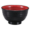 大内外乱引汁椀 黒内朱/業務用/新品/小物送料対象商品
