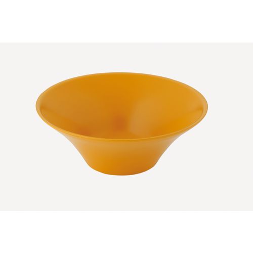 Ramen Bowls - メタル丼フラワー 厚口 塗装仕様 黄 /業務用/新品/小物送料対象商品