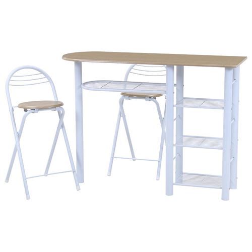 カウンターテーブルチェアセット3点WH 95246 /業務用/新品/送料別