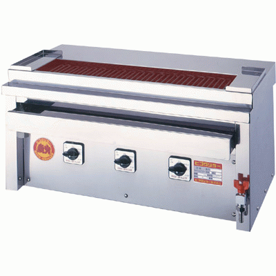 【業務用】 ヒゴグリラー 焼鳥大串 卓上式グリラー 三相200V 3P-207XC 幅760×奥行410×高さ390mm 【送料無料】