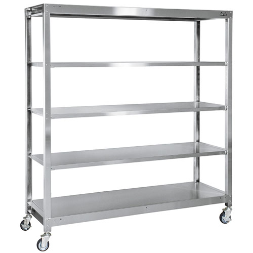ステンレスラック(移動式) SLN-9055RSU4 幅900×奥行615×高さ1914mm/新品/業務用/送料無料