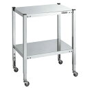 ステンレスフリーワゴン(高さ調整タイプ) STFW4-10A 幅614×奥行414×高さ700〜900mm/新品/業務用/送料無料