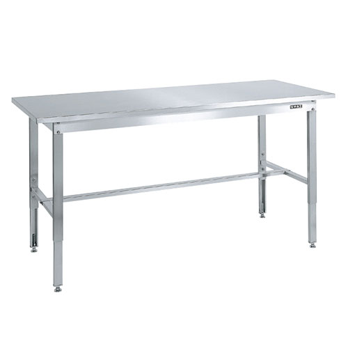 SUT4-187N ステンレス高さ調整作業台 幅1800×奥行750×高さ700～900mm/新品/業務用/送料無料