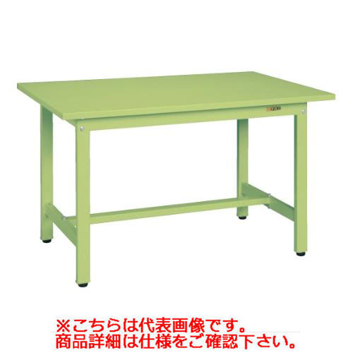 ■商品説明■●本体は角パイプ(構造用鋼管)を使用しているため非常に堅牢でしかもホコリが溜まりません。商品名：軽量作業台KSタイプ KS-157Sメーカー：サカエオリジナルブランドメーカー品番：39073外形寸法：幅W1500×奥行D750×高さH740(mm)お届け数：1型式：KS-157S重量：33kg均等耐荷重：300kg本体色：サカエグリーン天板サイズ：1500×750×25(mm)天板種類：スチール天板天板カラー：グリーンアジャスター：樹脂製 ネジ径M12×P1.75【配送料について】この商品は、全国配送料金無料にてお届け致します。※北海道・沖縄・離島や一部地域では追加配送料が発生致します。商品は車上渡しでのお届けです。※配送にはドライバー1名で伺います為、トラック上からの荷降ろしや、建物内への搬入及び開梱作業は行えません。大型商品の場合は、配送日当日に人手をご用意して頂きますようお願い致します。価格には搬入設置費および処分費は含まれておりません。搬入設置・処分等を御希望のお客様は、別途お見積り致します。お気軽にお問合わせください。尚、搬入設置を承れない地域がございます。予めご了承下さい。【ご注意】画面上の色はブラウザやご使用のパソコンの設定により実物と異なる場合があります。