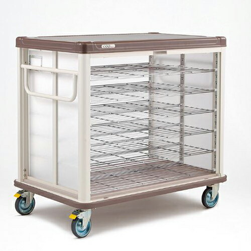 ERECTA（エレクター） 常温配膳車 配膳車cooシリーズ シャッター式ベーシックタイプ デラックスモデル組立式 /膳数：36/送料無料