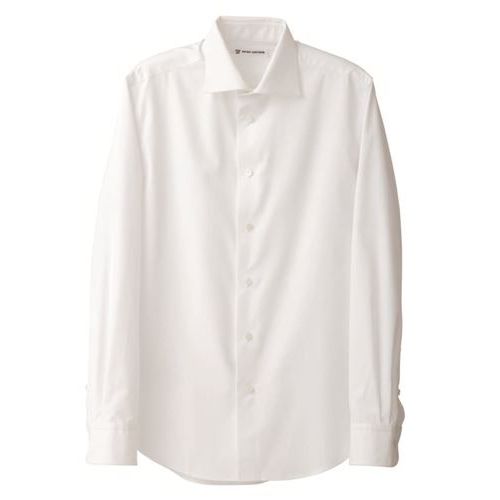 商品名：シャツ（男性用）サイズ：S～3L生地：ヘアコード素材1：ポリエステル//混率：65%素材2：綿//混率：35%機能：吸水性/速乾性/防透視性/UVカットデザインポイント：*ヘアコード生地の涼しい素材です。*CH4430のメンズ版です。*正式な場でのスーツのインナーシャツにふ/さわしいデザインになっています。S～3L以外のサイズは受注生産となっております。金額は別途お問合せください。サイズSMLLL3Lネック38.239.741.242.744.2肩巾4244464850胸囲103108113118123着丈7678788080袖丈6162636363配送料について【ご注意】画面上の色はブラウザやご使用のパソコンの設定により実物と異なる場合があります。