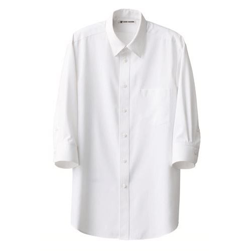 【セブンユニフォーム】七分袖シャツ（男性用）サイズ：S～3L カラー：エンジ,ブラック,ホワイト /業務用/新品/小物送料対象商品