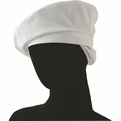 【セブンユニフォーム】タレ付ベレー帽［タレ付］［バックル調節付］サイズ：フリー カラー：ホワイト,ブラック