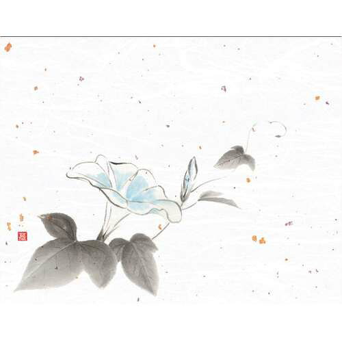 4x5寸花風情 朝顔 (100枚入)/業務用/新品/小物送料対象商品