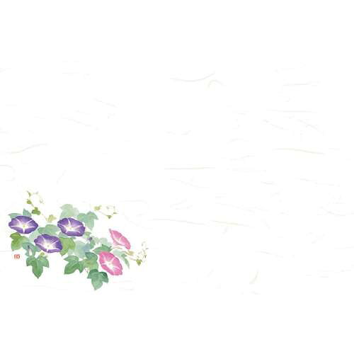 尺3四季彩まっと 花便り 朝顔 (100枚入)/業務用/新品/小物送料対象商品