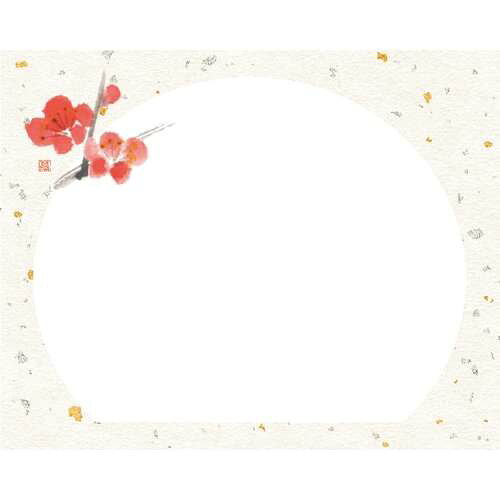 4×5寸 花うらら敷紙 梅 (100枚入)/業務用/新品/小物送料対象商品