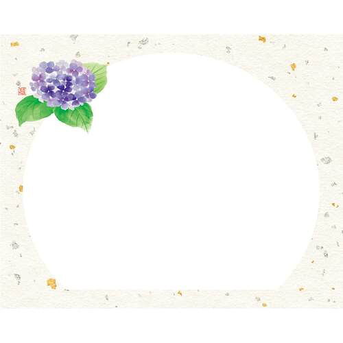 4×5寸 花うらら敷紙 紫陽花 (100枚入)/業務用/新品/小物送料対象商品