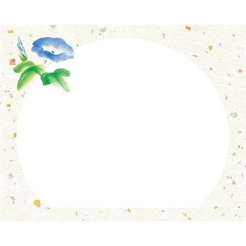 4×5寸 花うらら敷紙 朝顔 (100枚入)/業務用/新品/小物送料対象商品