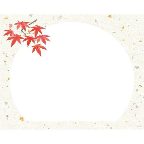 4×5寸 花うらら敷紙 赤もみじ (100枚入)/業務用/新品/小物送料対象商品