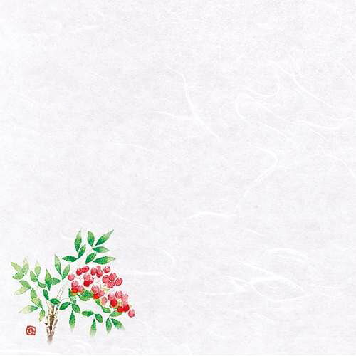 4寸四季彩雲竜敷紙 南天 (100枚入)/業務用/新品/小物送料対象商品