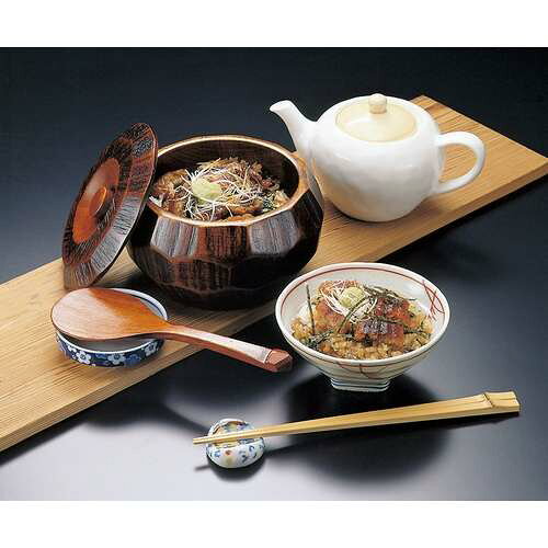摺り漆木製飯器セット(蓋付)大・しゃもじ付/業務用/新品/小物送料対象商品