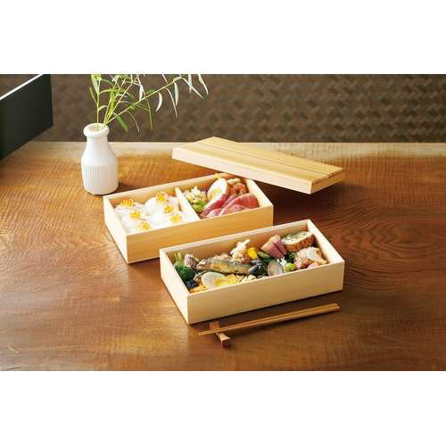 桧・長角二段料理箱 セット/業務用/新品/小物...の紹介画像2