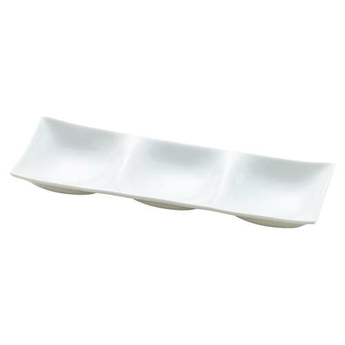 白磁・凛 三つ仕切り/業務用/新品/小物送料対象商品