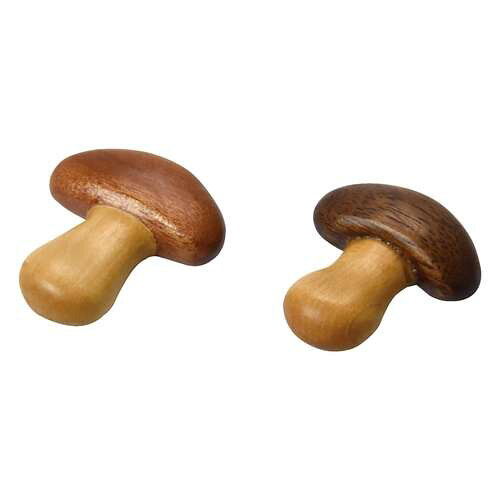 木製・きのこ型箸置 ライトブラウン/業務用/新品/小物送料対象商品