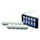エコチャイム10窓受信機/丸型送信機(ホワイト)10台セット/業務用/新品/送料無料