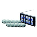 エコチャイム10窓受信機/丸型送信機(大理石調)10台セット/業務用/新品/送料無料