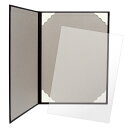 証書ファイル A4 レザー調 焦茶栗 縦320mm×横233mm×奥6mm 業務用/新品/小物送料対象商品